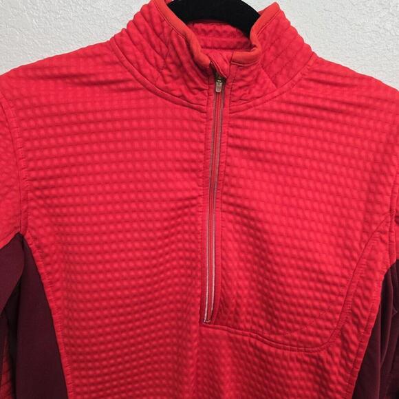 Womens Nike Sphere Thermal Running 1/2 Zip Pullover Sz M 8-10 Sweatshirt Orange - Picture 2 of 9
